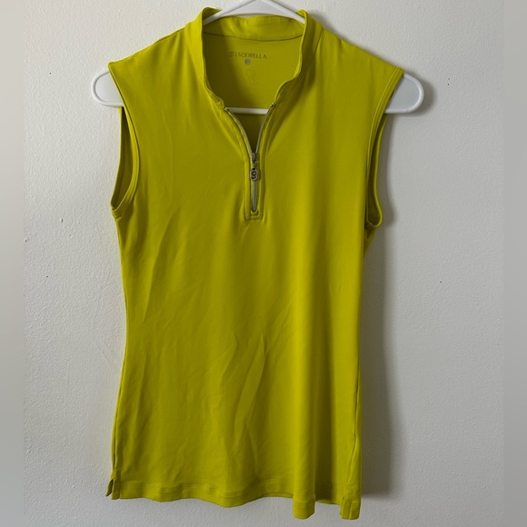 Sofibella Sleeveless Zip Golf Top - Picture 2 of 4